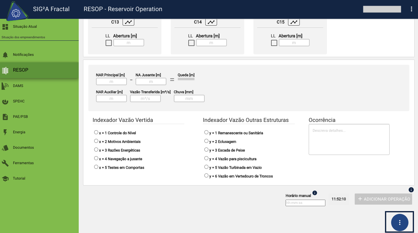 Opções Menu  alt text