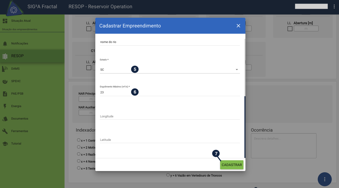 Campos obrigatórios  alt text