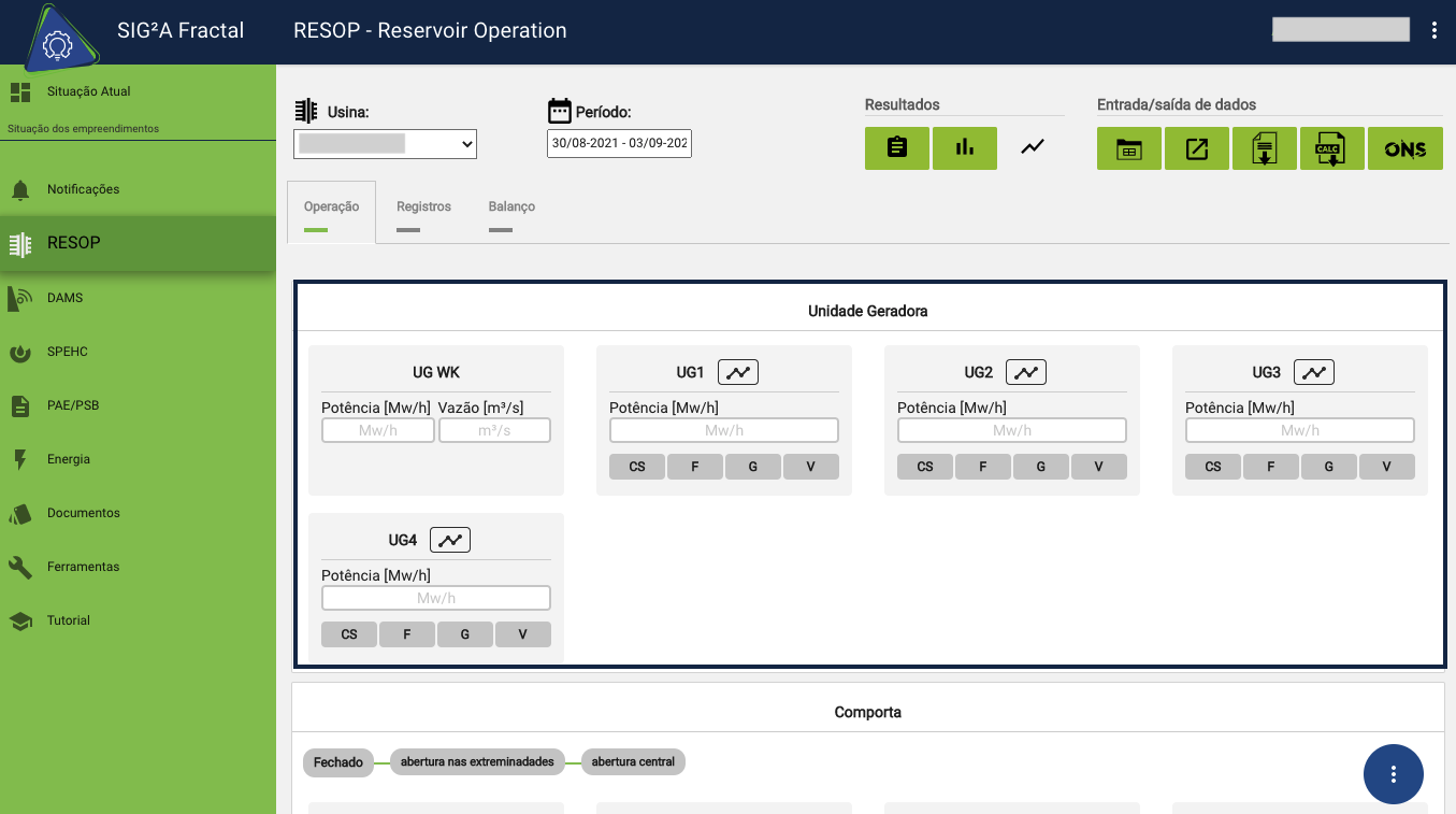 Seção Unidade Geradora  alt text