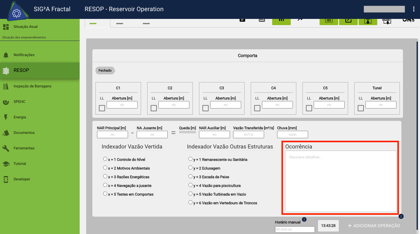 Campo Ocorrência   alt text