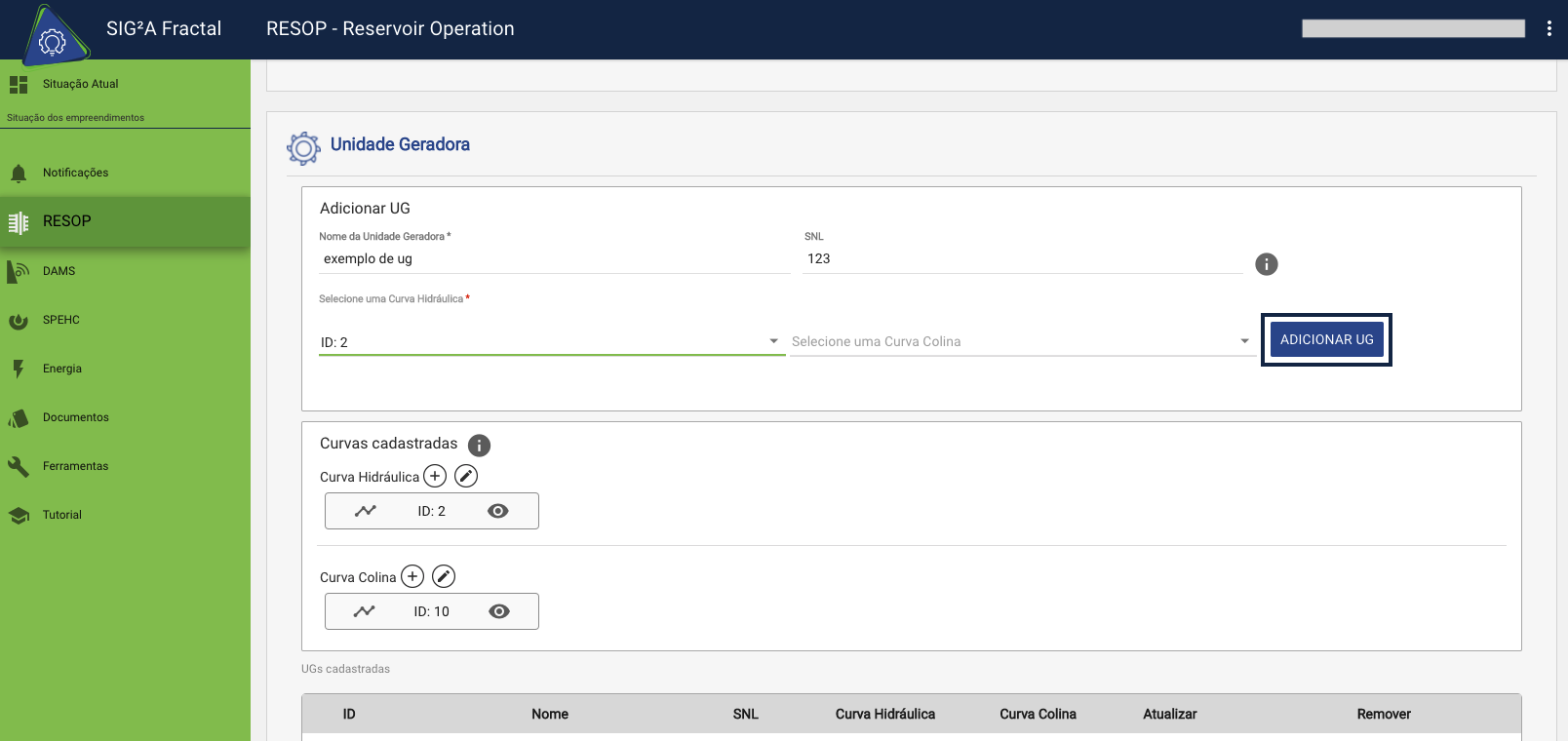 Adicionar UG  alt text